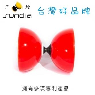 SUNDIA 三鈴 長軸培鈴(飛漾紅)Fly.1B.R台灣製造 ＠扯鈴