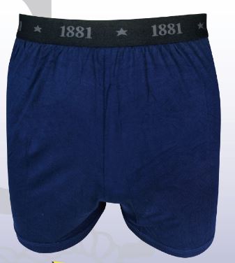 (藍/3L)【1881】織帶超柔平口褲3011(材質柔軟.透氣.舒適) 