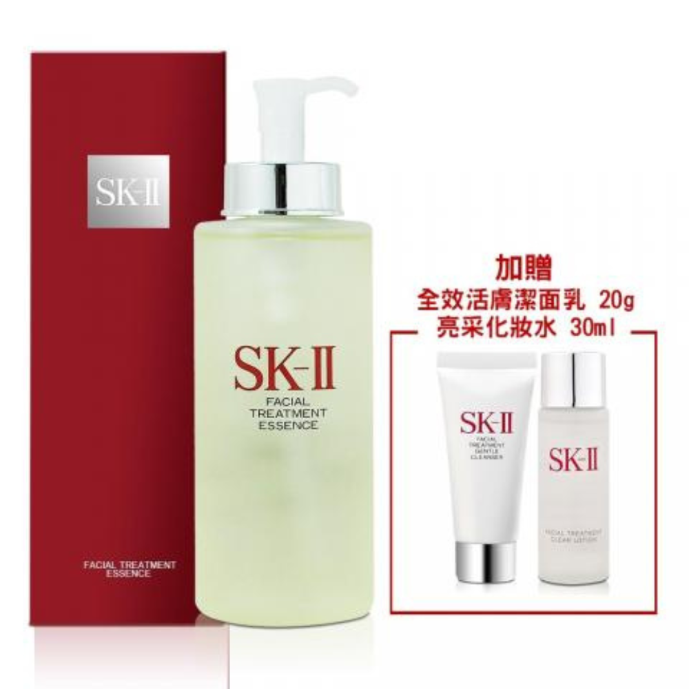 【SK-II】青春露330ml.百貨專櫃貨 (加贈~全效活膚潔面乳20g+亮采化妝水30ml+精美紅