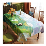 超美的 梵谷油畫風防水防油桌布