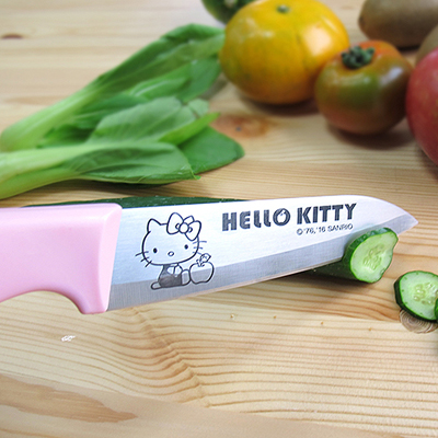 【HELLO KITTY】水果刀KS-2215(短薄且鋒利/台灣製)不鏽鋼 