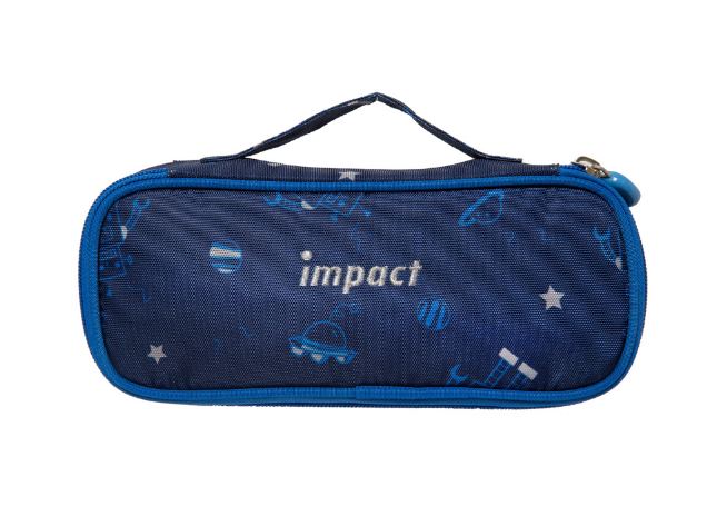 (深藍)【IMPACT】怡寶筆袋 機器人IM00L07NY(印刷採用環保 