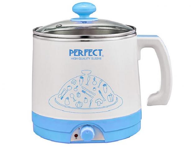 (藍1.8L)【PERFECT理想】輕巧不鏽鋼美食鍋IKH-A0118 (附3 
