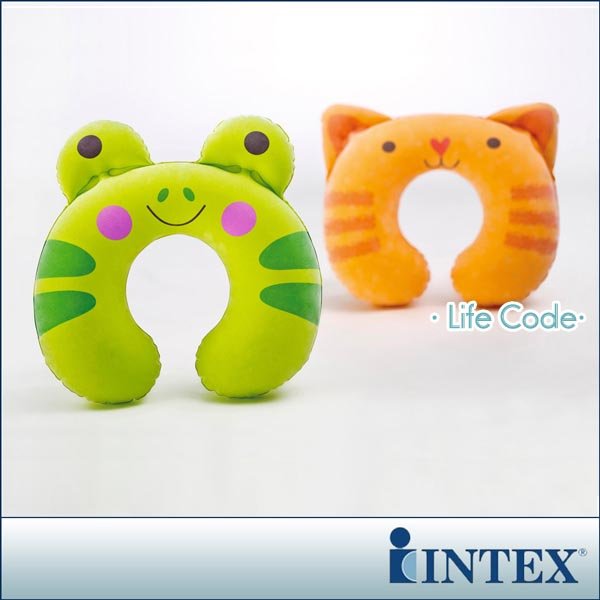 (不挑款)【INTEX】充氣護頸枕-動物造型15040050(68678)(超 