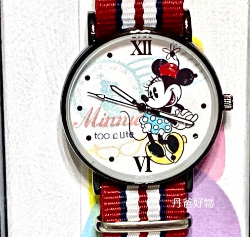 (古典風米妮)【迪士尼】經典超薄時尚織帶錶(Disney迪士尼 
