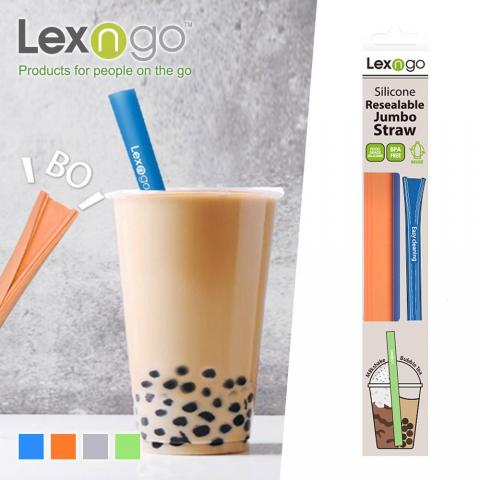 (珍珠款/2入1組)【Lexngo】 環保可拆卸吸管