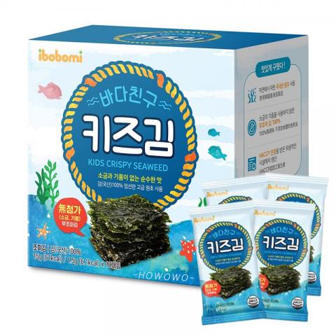 【韓國ibobomi】無調味海苔片(15g*10入) 可直接吃或是做飯 