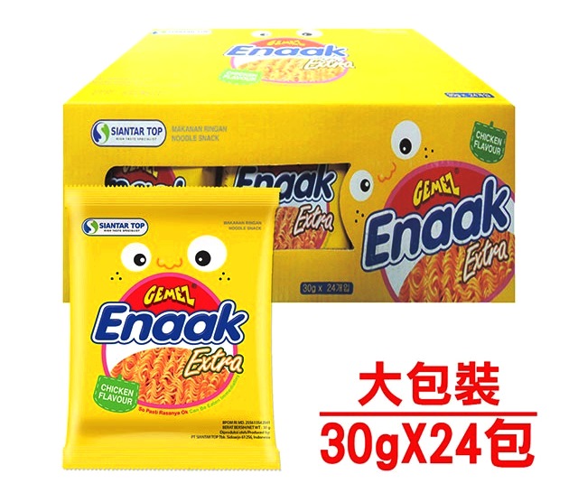 (雞汁/24包增量版)【韓國Gemez Enaak】韓式小雞麵 (30g/包 