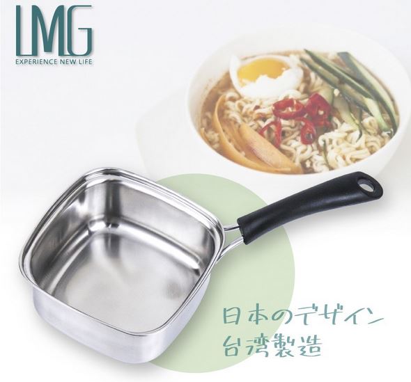 (1.5L)【LMG】日式316不鏽鋼方型單把鍋 @鍋子鍋具烹飪料理 