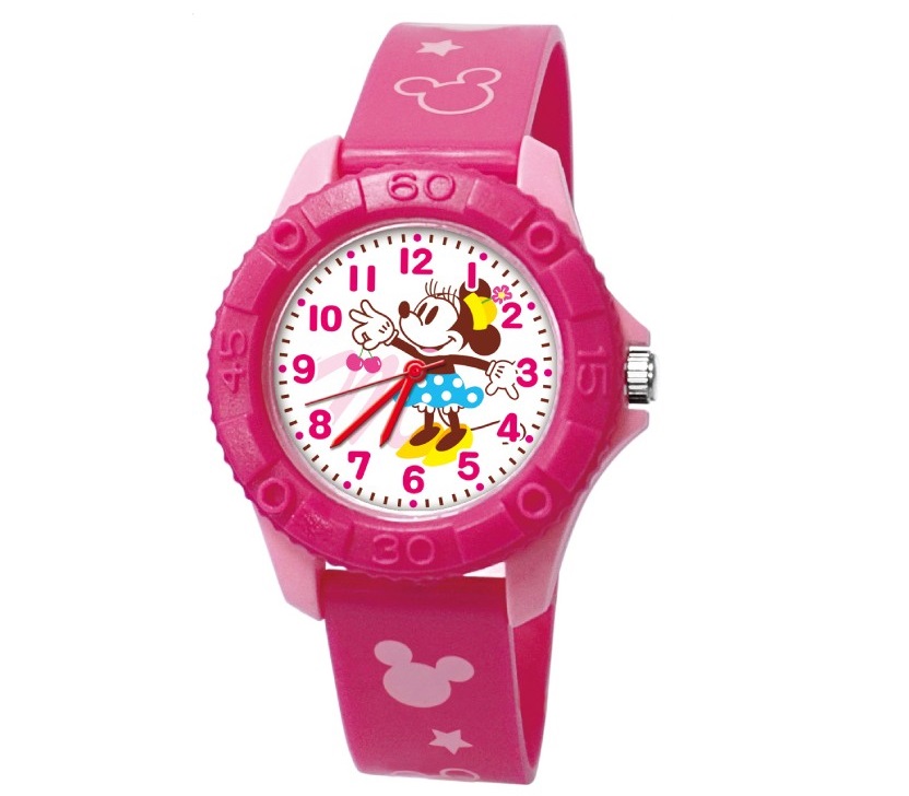(米妮)迪士尼系列米奇防潑水雙色殼兒童手錶 @兒童手錶