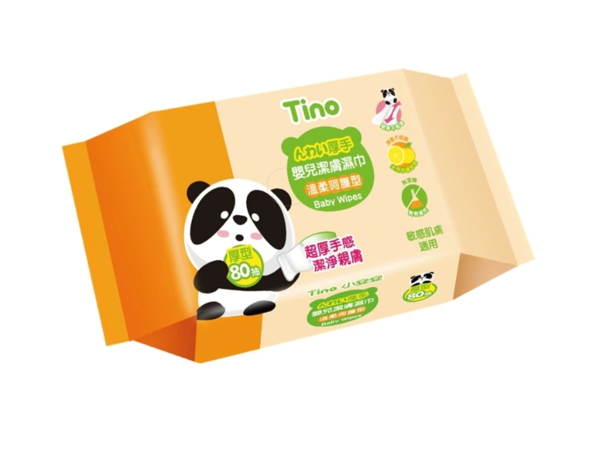 加厚型(80抽x12包/箱)【Tino】小安安 嬰兒柔濕紙巾 免運  