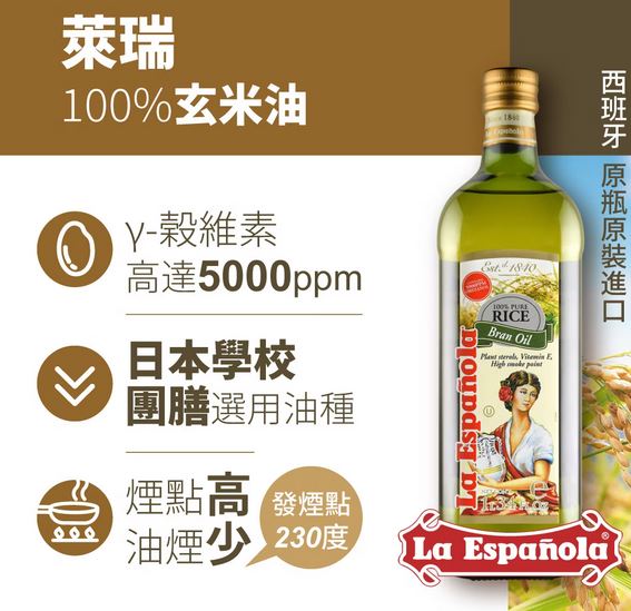 (單購/1組/禮盒裝)【萊瑞】西班牙原裝進口100%純玄米油(1 