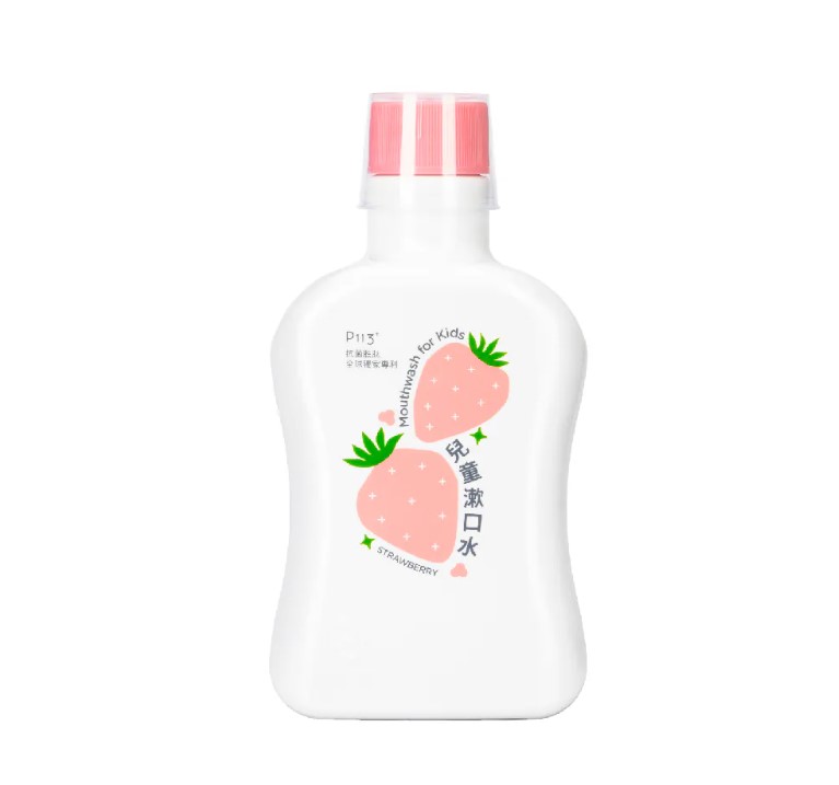 新包裝!(草莓風味) 歐克威爾oh care P113+ 兒童抑菌漱口水 