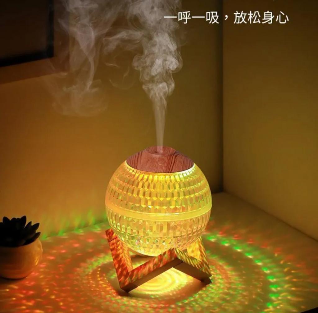 2025新款水晶RGB燈光氛圍加濕器 限量代購