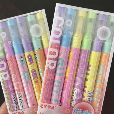 6支/盒【疊色雙頭螢光筆｜高顏值 X 功能派】限量代購