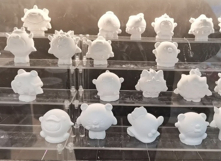 (5入)蛋仔派對3D石膏娃娃白胚｜手工DIY彩繪