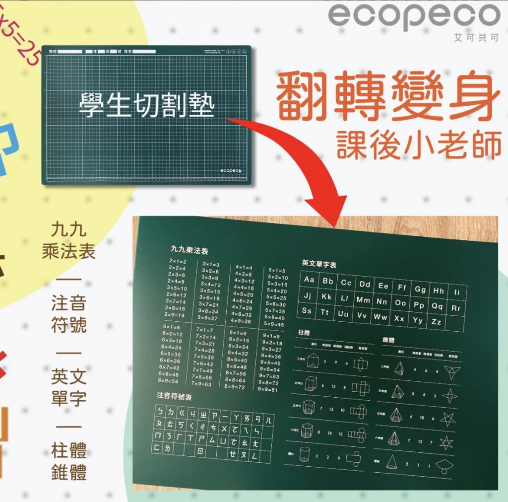 (我的世界盃)【ecopeco艾可貝可】學生切割墊桌墊(附足球桌 
