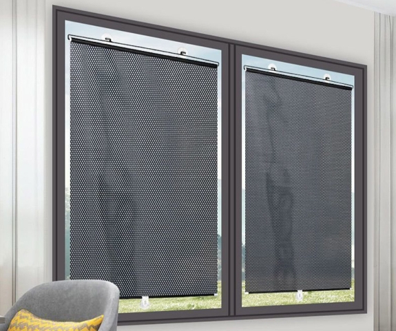 吸盤式自動伸縮遮陽簾45x125cm @汽車車子遮陽簾窗簾汽車用 