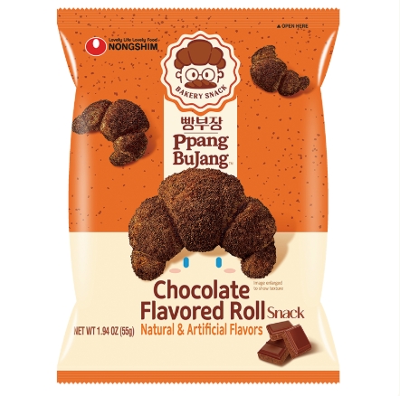 農心麵包部長 巧克力味可頌造型餅乾 @點心零食