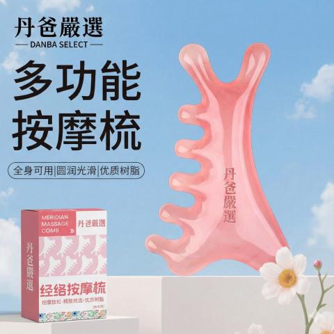 【經絡按摩梳】四合一多功能臉部按摩梳(混款/部分盒損不影 