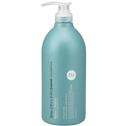 日本熊野(1000ml/湖綠色)Salon Link 無矽靈胺基酸高效洗髮 