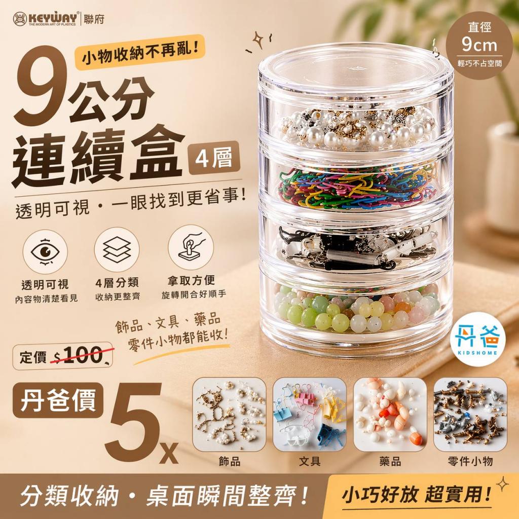 【聯府】9公分連續盒4層TLC-904(透明材質/拿取方便/台灣製 