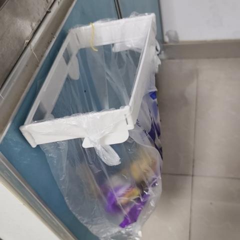 418搶購價 可折疊壁掛式垃圾架（卡扣固定/免打孔）