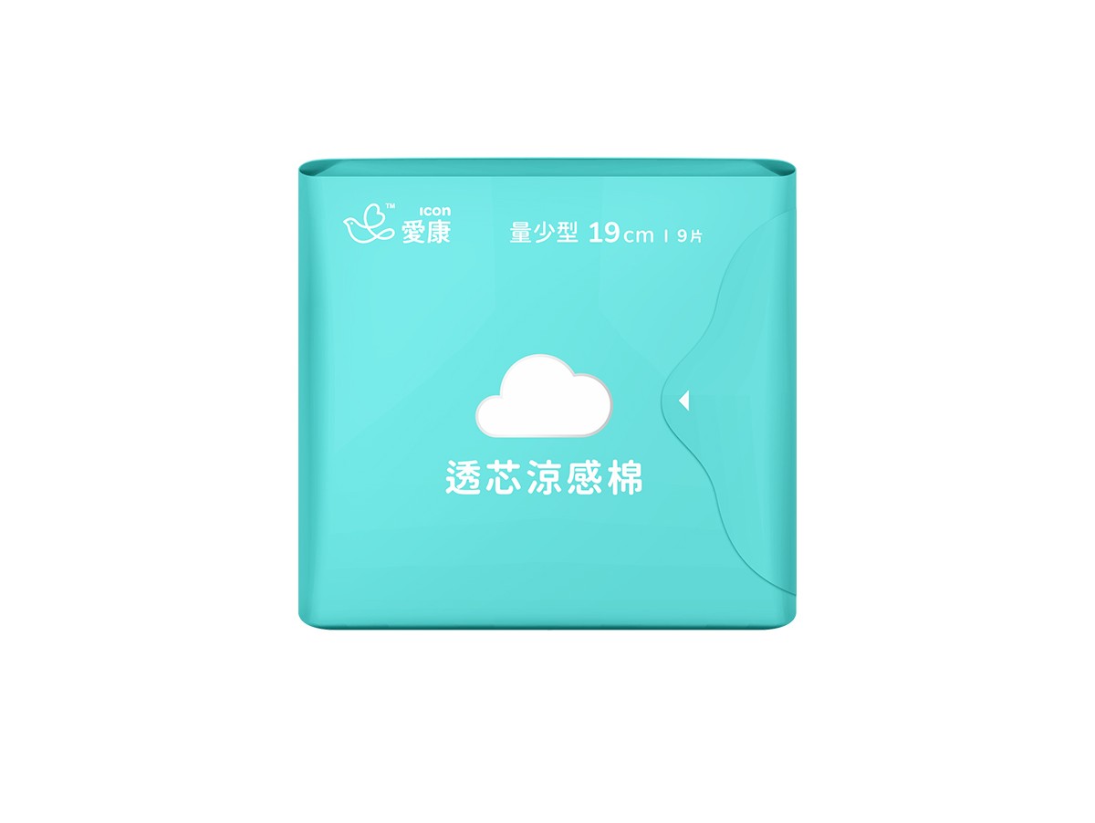 (淺藍)(量少型19cm)許願品【愛康】超透氣衛生棉9片 @衛生 